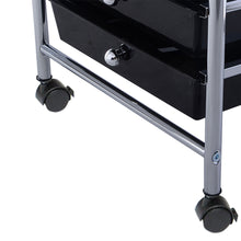 10 Drawer Rolling Storage Cart Scrapbook Paper Office School Organizer Black
