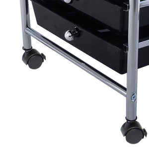 10 Drawer Rolling Storage Cart Scrapbook Paper Office School Organizer Black
